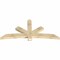 Ekena Millwork Alberta Rough Sawn Timber Gable Bracket, Douglas Fir, 84"W x 38"H x 4"D x 6"F, 11/12 Pitch GBW084X38X0406ALB00RDF - alternate 4